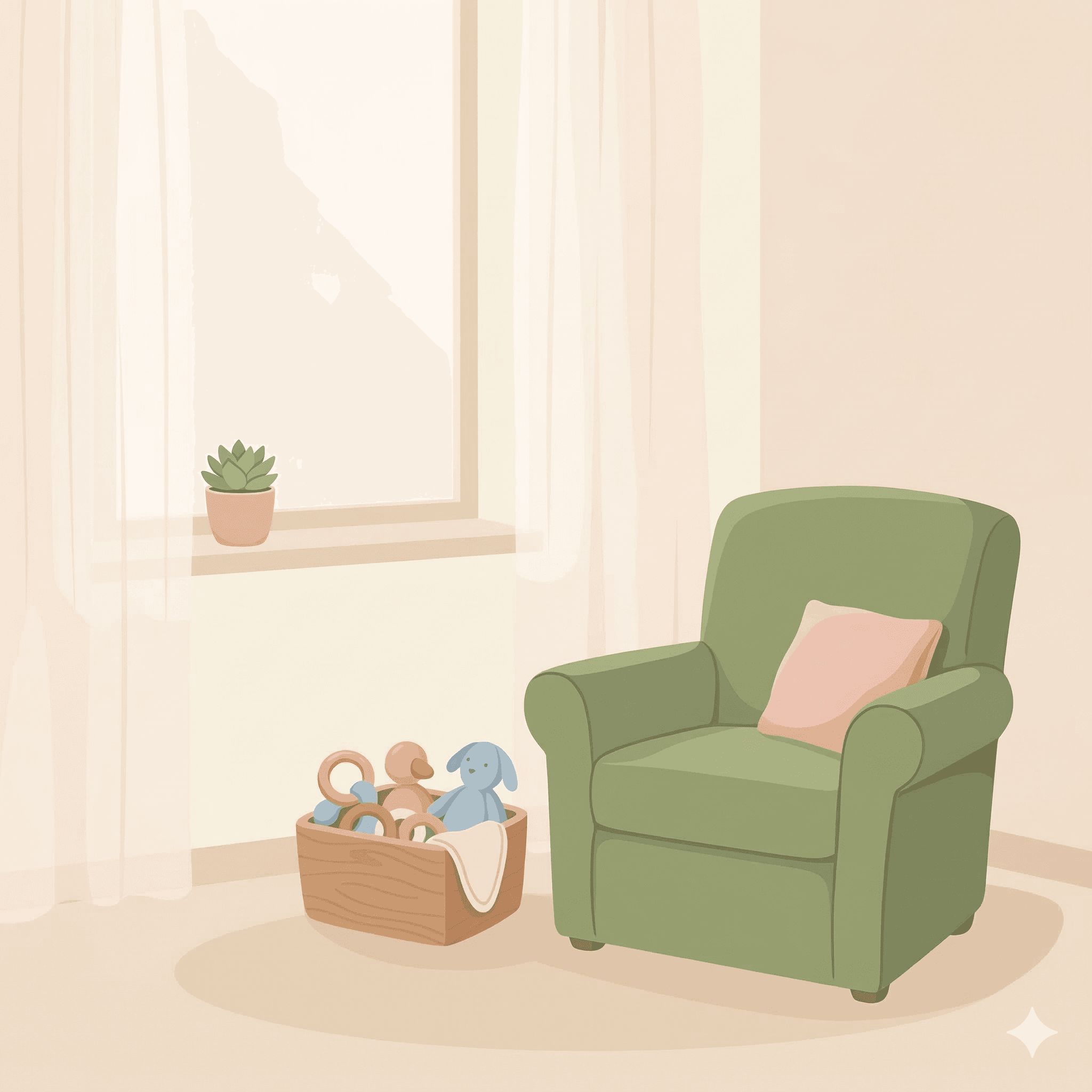 Soft nursery corner placeholder